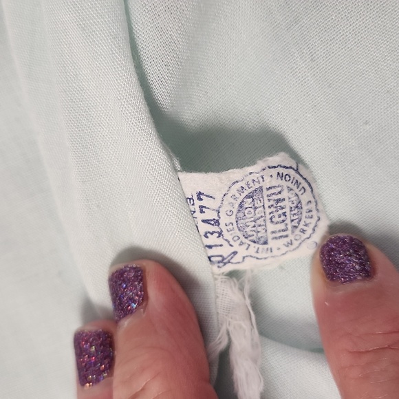 Misses Vintage ILGWU Lightweight coat in lt blue; appr Size L - 16/18 - Picture 6 of 9